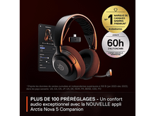 Charger l&#39;image dans la galerie, STEELSERIES Casque gamer sans fil Arctis Nova 5 Noir (61670)
