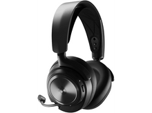 Charger l&#39;image dans la galerie, Casque de jeu sans fil SteelSeries Arctis Nova Pro noir avec micro. Boutons de contrôle présents.

