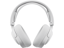 Charger l&#39;image dans la galerie, Casque blanc, design circum-auriculaire, isolé sur fond blanc.
