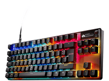 Charger l&#39;image dans la galerie, Clavier gaming RGB avec touches éclairées, cadre noir et fond blanc.
