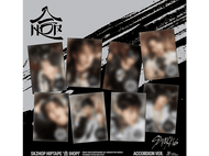 Pochette de l'album Stray Kids avec des images floues des membres du groupe.