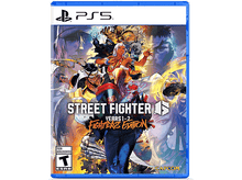 Charger l&#39;image dans la galerie, Une boîte de jeu avec un bord bleu. La couverture présente plusieurs personnages avec le texte &#39;STREET FIGHTER&#39;.
