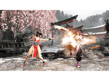 Charger l&#39;image dans la galerie, Deux combattantes s&#39;affrontent. L&#39;une en rouge, l&#39;autre en violet, avec un temple en arrière-plan.
