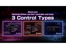 Charger l&#39;image dans la galerie, Diagramme montrant trois différentes dispositions de manettes Joy-Con Nintendo Switch pour divers styles de jeu.

