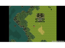 Charger l&#39;image dans la galerie, Carte pixélisée d&#39;un château sur un champ vert avec de l&#39;eau et des arbres, d&#39;un jeu.
