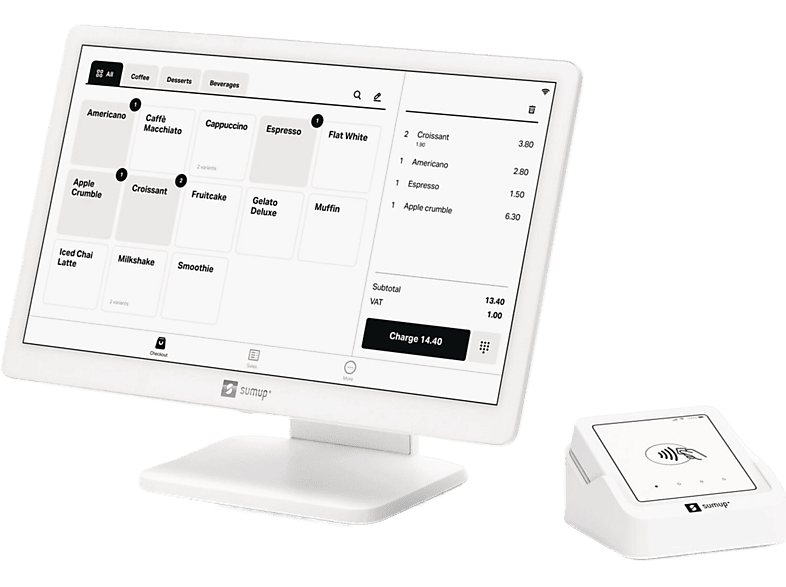 SUMUP Lecteur de carte et station de recharge Point of Sale Lite + Solo