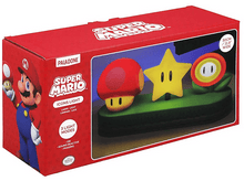 Charger l&#39;image dans la galerie, Boîte Super Mario Bros. Icons Light avec lumières Mario, champignon, étoile et fleur.

