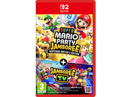 Boîte de jeu Super Mario Party Jamboree pour Nintendo Switch avec Mario et Luigi.