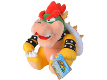 Charger l&#39;image dans la galerie, Une peluche Bowser avec une étiquette Super Mario.
