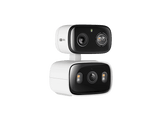 TAPO Caméra de sécurité intérieure/extérieure C246D avec double objectif et fonction panoramique/inclinaison