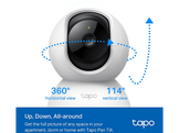 TAPO Caméra de sécurité TC71 Pan/Tilt AI Wi-Fi Blanc (TC71 PAN/TILT CAMERA 2K)