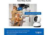TAPO Caméra de sécurité TC72 Pan/Tilt AI Wi-Fi  Blanc (TC72 PAN/TILT CAMERA QHD)