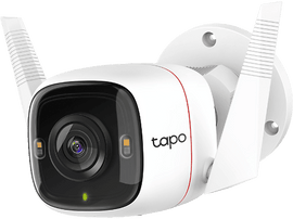 TAPO Caméra de surveillance Smart Wi-Fi extérieur Blanc (TAPO-C320WS)