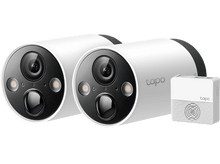 Charger l&#39;image dans la galerie, TAPO Caméra extérieure sans fil 2K Wi-Fi (TAPOC420S2) Caméra de sécurité Blanc
