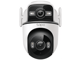 TAPO Caméra extérieure intelligente panoramique/inclinaison TC47 avec deux objectifs