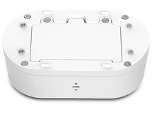 Charger l&#39;image dans la galerie, Appareil électronique blanc, vue de dessus, avec des vis et une petite ouverture.
