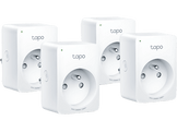 TAPO P110 Mini prise connectée WiFi avec suivi de consommation (4-Pack) Prise intelligente Blanc