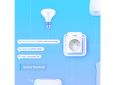 TAPO P110 Mini prise connectée WiFi avec suivi de consommation (4-Pack) Prise intelligente Blanc