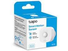 Charger l&#39;image dans la galerie, Boîte avec capteur de mouvement intelligent Tapo. Capteur blanc, boîte bleue et blanche, texte.
