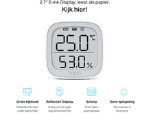 Charger l&#39;image dans la galerie, Un écran numérique affiche la température et l&#39;humidité avec des icônes pour une visualisation facile et sans reflets.
