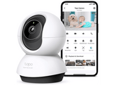 TAPO TC74 Caméra de sécurité intérieure panoramique/inclinable IA Wi-Fi Blanc