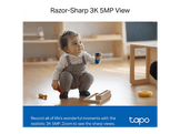 TAPO TC74 Caméra de sécurité intérieure panoramique/inclinable IA Wi-Fi Blanc