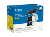 TAPO TC93D KIT Caméra extérieure intelligente panoramique/inclinable solaire avec deux objectifs