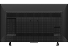 Charger l&#39;image dans la galerie, Vue arrière d&#39;une TV écran plat noir avec grille et deux pieds.
