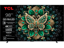 Charger l&#39;image dans la galerie, TV TCL QD-Mini LED 98&quot; avec design floral papillon, 4K HDR. Comprend le son Onkyo.
