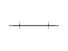 Charger l&#39;image dans la galerie, Écran de télévision noir avec des supports. C&#39;est une vue de dessus. Aucun autre détail.
