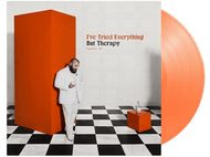 Pochette d'album : Homme en costume devant un bloc rouge. Texte : 