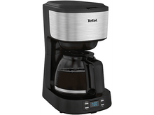 Charger l'image dans la galerie, Cafetière noire, carafe en verre, affichage numérique.
