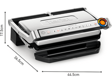 Charger l&#39;image dans la galerie, Tefal OptiGrill+ XL avec dimensions : 17,5 cm hauteur, 36,5 cm profondeur, 44,5 cm largeur.
