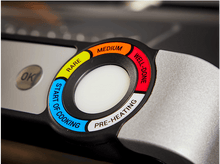 Charger l&#39;image dans la galerie, Gros plan d&#39;un thermomètre alimentaire indiquant les zones de température : saignant, à point, bien cuit.
