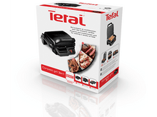 Charger l&#39;image dans la galerie, Une boîte de grill Tefal affiche le produit avec des images d&#39;aliments cuisinés.
