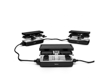 Charger l&#39;image dans la galerie, Grill raclette Tefal noir, avec trois unités connectées. Chaque unité a un grill.
