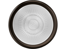 Charger l&#39;image dans la galerie, Une base de poêle circulaire avec une zone centrale argentée métallique avec des points.
