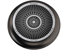Charger l&#39;image dans la galerie, Le dessous d&#39;une poêle Ingenio noire avec un motif concentrique et le texte &#39;Made in France&#39;.
