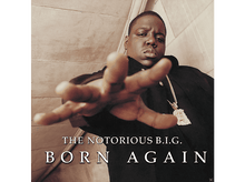 Charger l&#39;image dans la galerie, Pochette de l&#39;album de The Notorious B.I.G. Il tend la main. Texte: BORN AGAIN.
