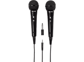 THOMSON Microphone dynamique Karaoke M135D 2 pièces Noir (131772)