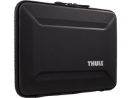 Étui pour ordinateur portable Thule noir, rectangulaire, surface texturée, fermeture éclair.