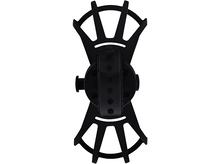 Charger l&#39;image dans la galerie, Support de téléphone noir avec design en éventail et clip central.
