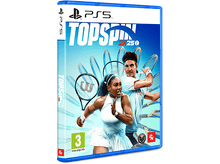 Charger l&#39;image dans la galerie, Boîte de jeu TopSpin 2K25 pour PS5, avec les joueurs de tennis Serena Williams et Roger Federer.

