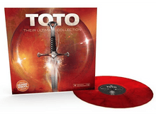 Charger l&#39;image dans la galerie, Pochette de l&#39;album TOTO avec une épée. Vinyle rouge avec le nom de l&#39;album. Édition limitée.

