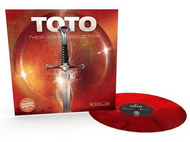 Pochette de l'album TOTO avec une épée. Vinyle rouge avec le nom de l'album. Édition limitée.