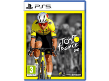 Charger l&#39;image dans la galerie, Couverture du jeu Tour de France 2025 : cycliste en maillot jaune sur un vélo, avec le titre du jeu.
