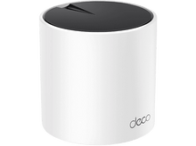 Charger l&#39;image dans la galerie, Un routeur cylindrique blanc avec un dessus noir. Le mot &quot;deco&quot; est imprimé en bas.
