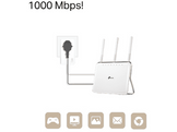 TP-LINK Powerline Kit CPL AV1000 Gigabit avec prise gigogne (TL-PA7017P KIT(FR))