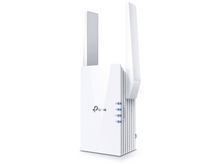 Charger l&#39;image dans la galerie, Répéteur Wi-Fi blanc avec antennes, debout.
