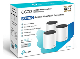 TP-LINK Système WiFi multi-room Deco X55 AX3000 Wifi 6 Blanc 3 pièces (Deco X55(3-pack))